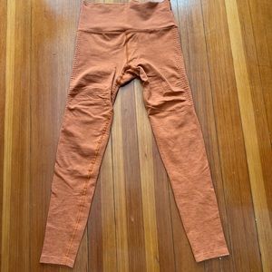 Orange halo leggings size medium